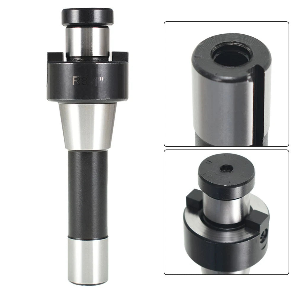 1" R8 Shank Shell Milling Arbor Adapter for Bridgeport
