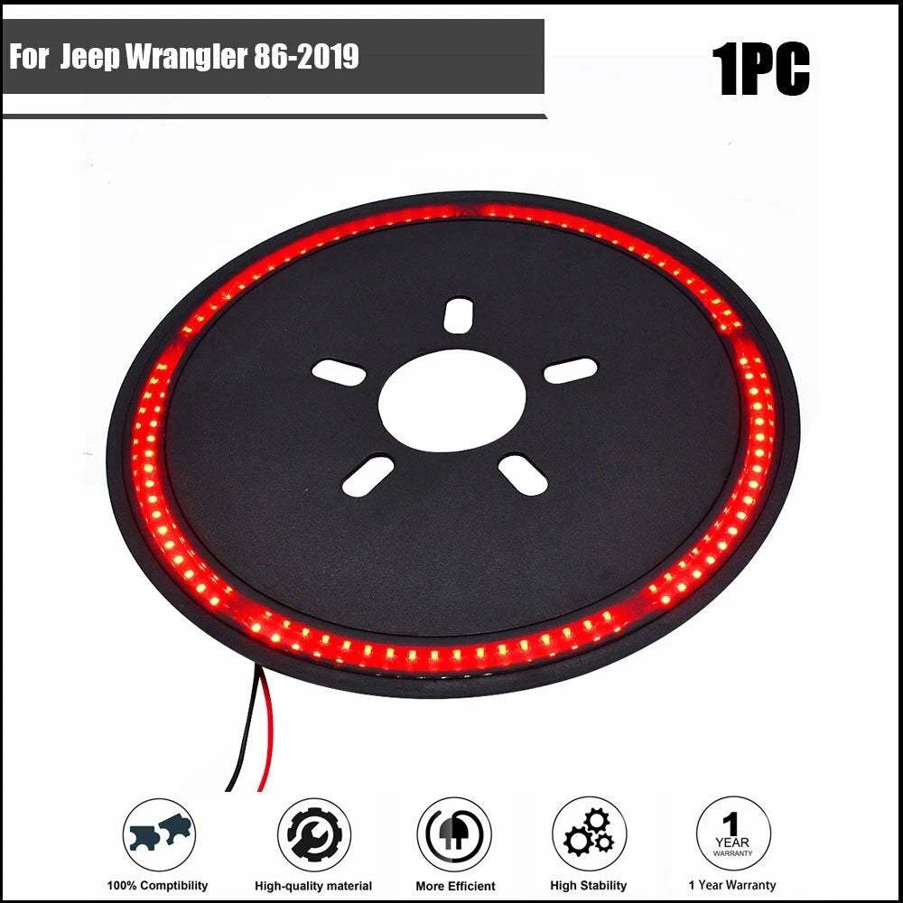 LED Third Brake Light Ring for Jeep Wrangler (1986–2019)