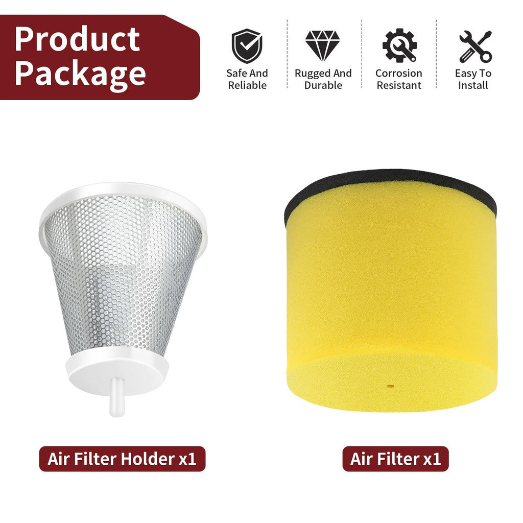 Air Filter w/ Holder for Suzuki QuadRacer 450 LT-R450 LT-R450Z (2006–2009) 13790-45G00
