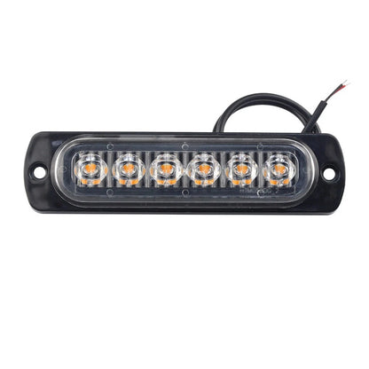 LED Side Lamp for Vehicle (12V 24V) - White Yellow Red Blue, 6 LEDs