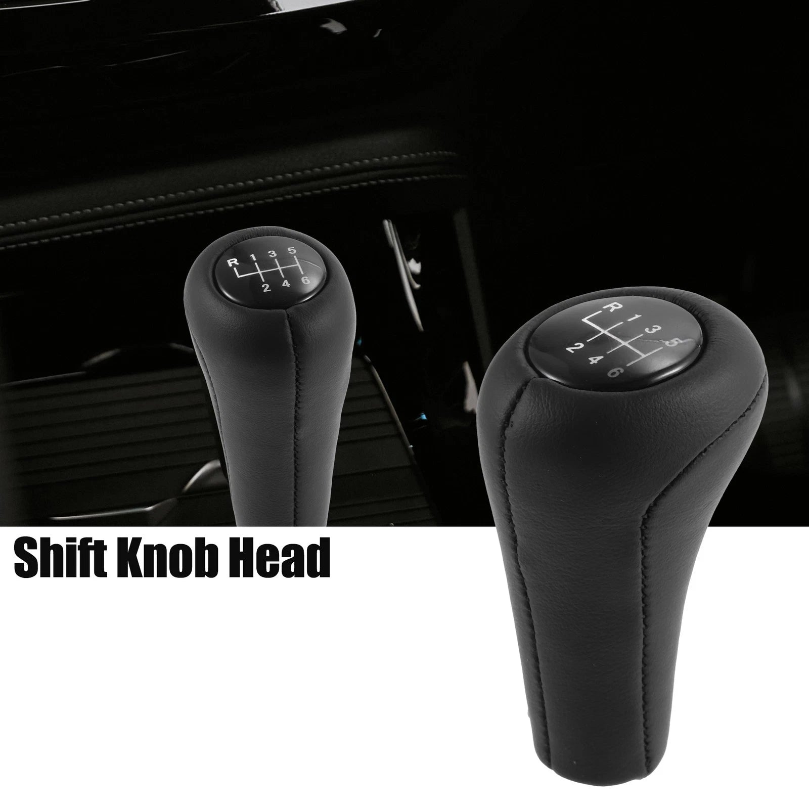 6 Speed Manual Shift Knob Faux Leather for BMW 3 Series (2006–2019)