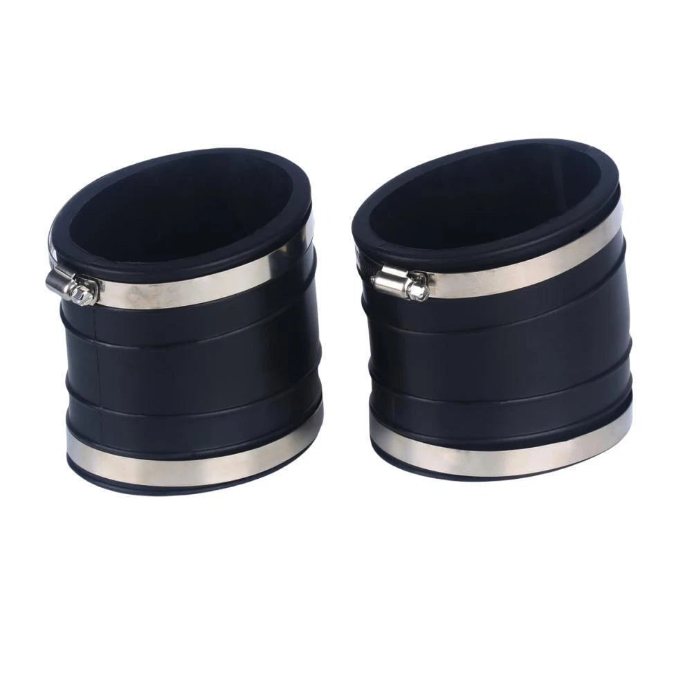 Set of 2 Lower Exhaust Bellow Tubes for Mercruiser Mercury (32-14358001, 32-14358T)