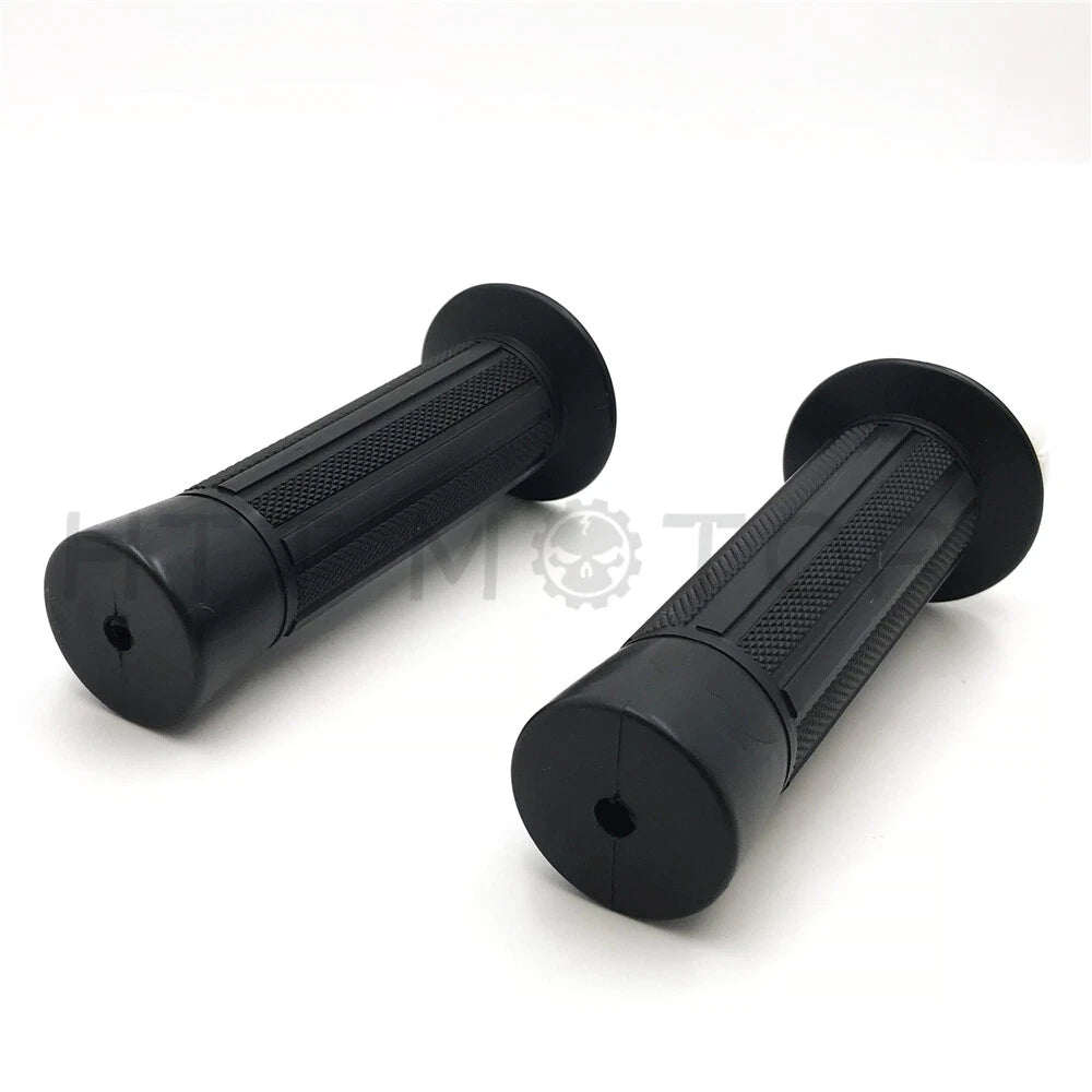 2X Rubber Handlebar Hand Grips for Motorcycle Cafe Racer (Fits )