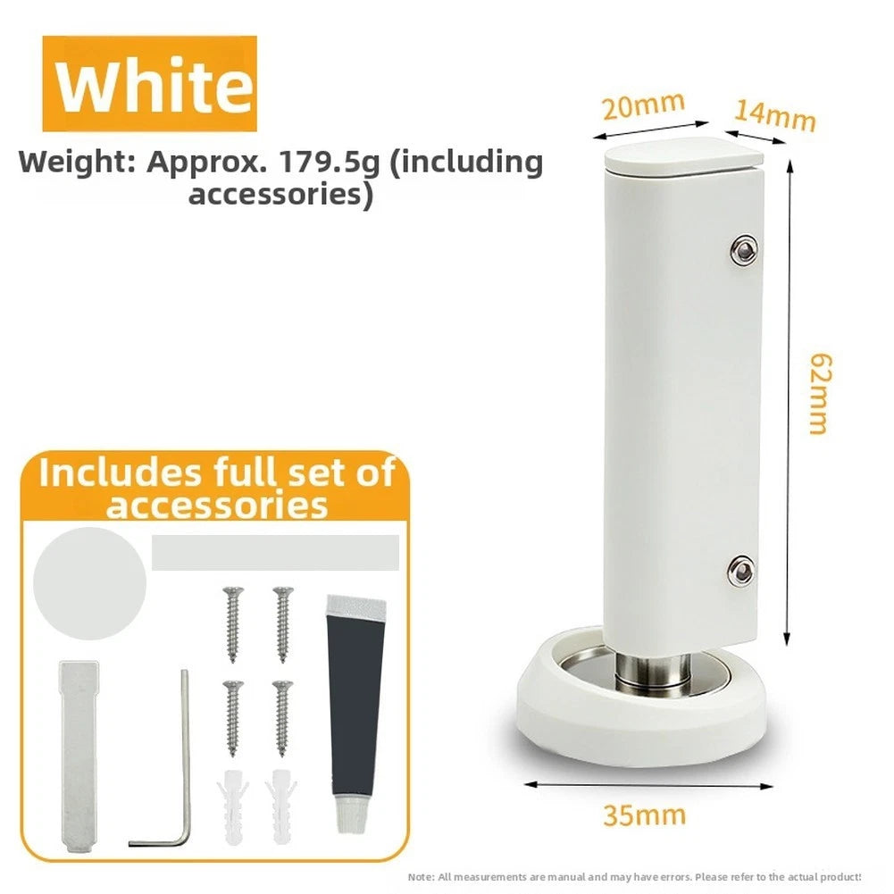 Ultra-Thin Fixed Door Stopper for Wood Floors (Bedroom Bathroom Kitchen)