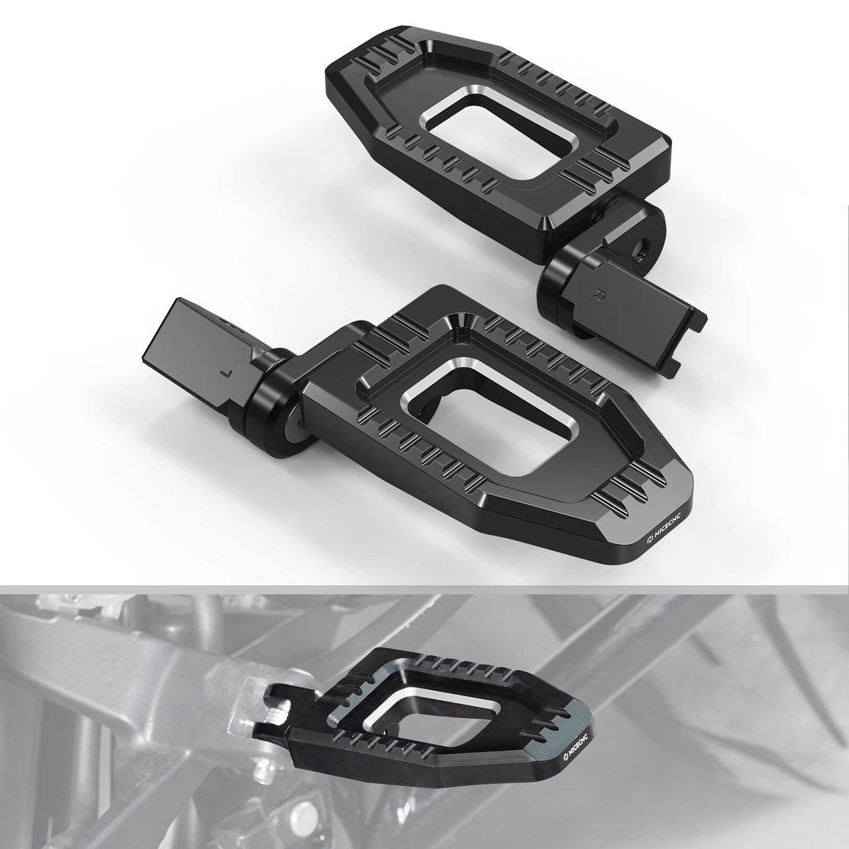 Adjustable Larger Rider Footpegs for Harley Softail Standard FXST (2020–2023)