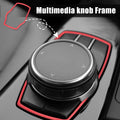 Multimedia Knob Button Cover Replacement Red for BMW 3 5 7 Series (2010–2020)