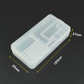 2X Transparent Jewelry Bead Storage Boxes Clear Organizer Container