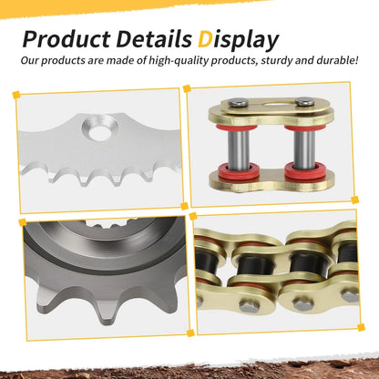 X-Ring Drive Chain & 14T/38T Sprocket for Honda TRX450R (2004–2005)
