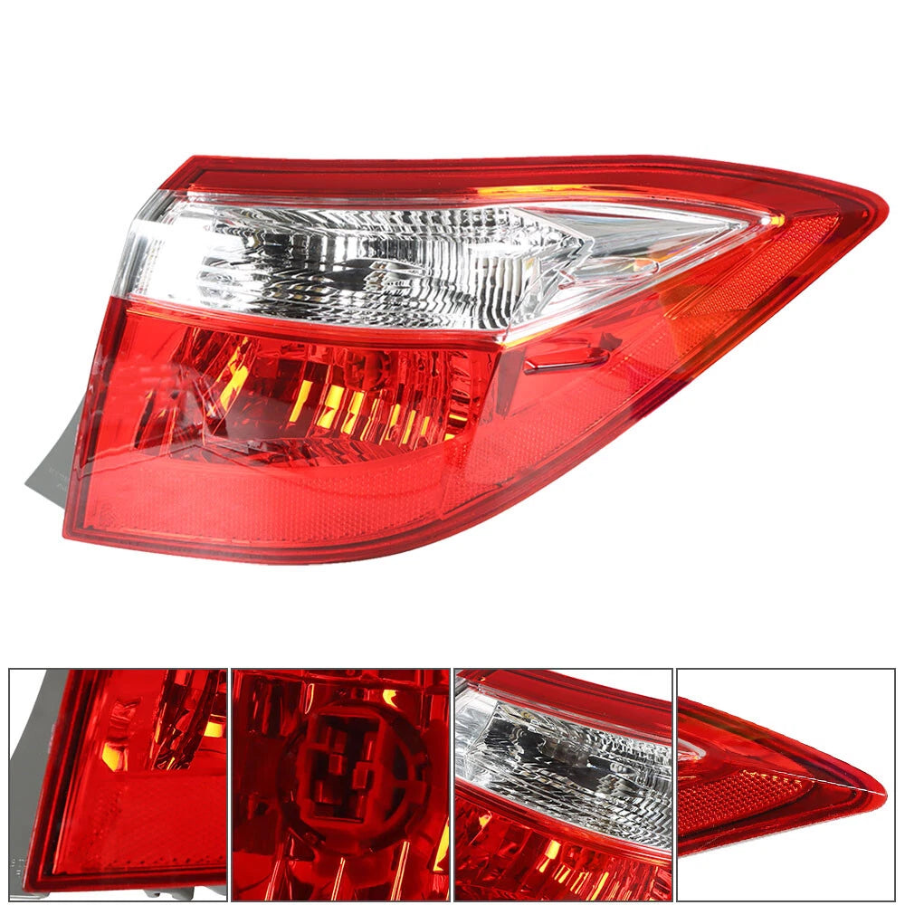 Tail Light for Toyota Corolla (2014–2016) Right Side Chrome Halogen