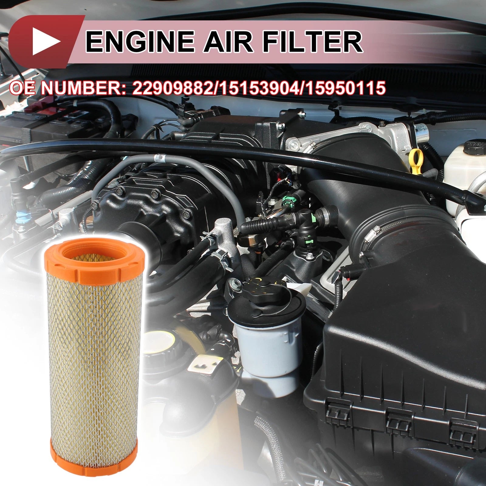 Engine Air Filter Replacement for Chevrolet Express 1500 4.3L 5.3L (2001–2014)