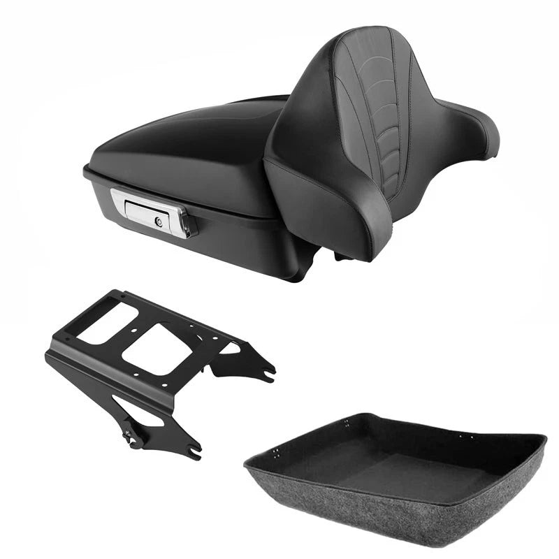 Chopped Trunk Backrest Rack for Harley Electra Road Glide (2009–2013)