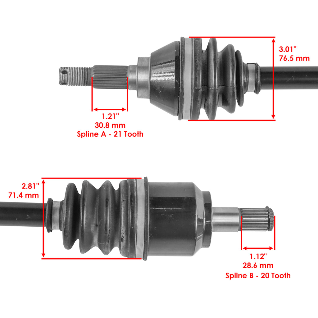 Front Right CV Joint Axle Replacement for Kawasaki Brute Force 750 (2008–2011)