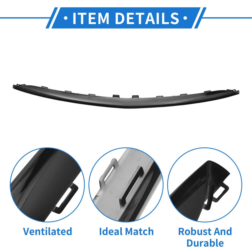 Front Lower Center Bumper Grille Trim Garnish for Mercedes-Benz E-Class (2016–2020)