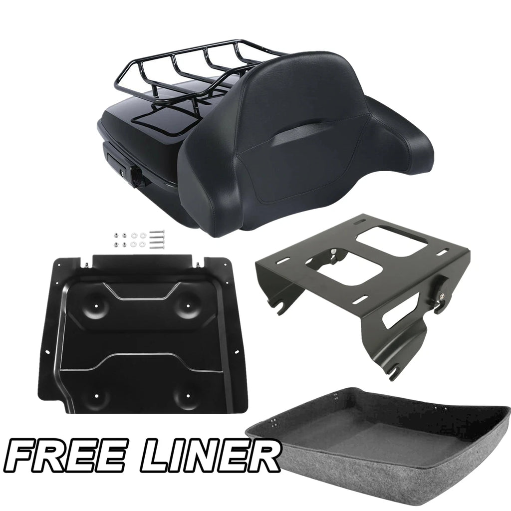 Chopped Trunk Solo Mount Rack Base Plate for Harley Touring (2014–2026)