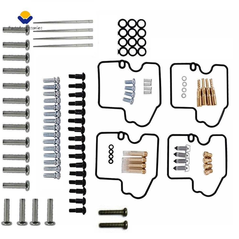 4X Carburetor Repair Rebuild Kit for Yamaha YZF R6 600 (1999–2002)