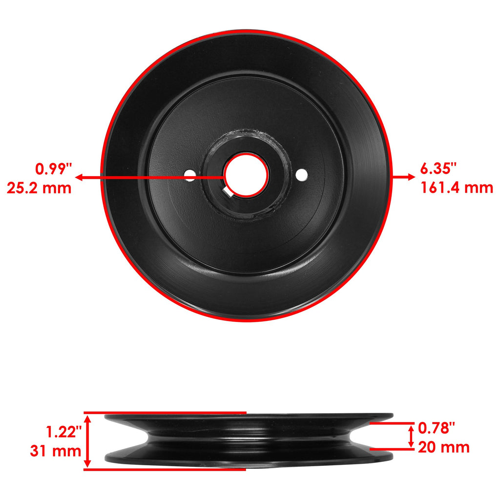 Deck Pulley 72 Inch Replacement for Woods MZ3372G MZ3761K (72")