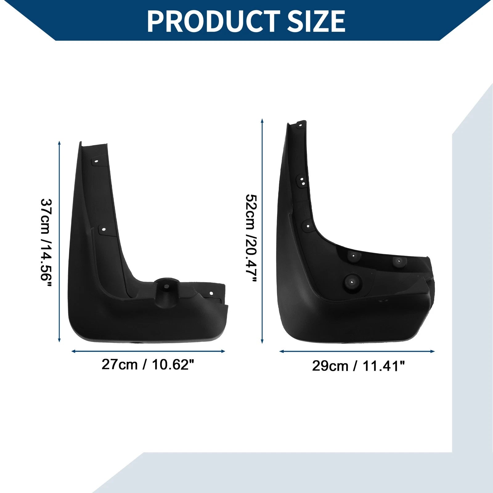 Mud Flaps Splash Guards 1 Set Mud Guards for BMW X6 (2009–2017)