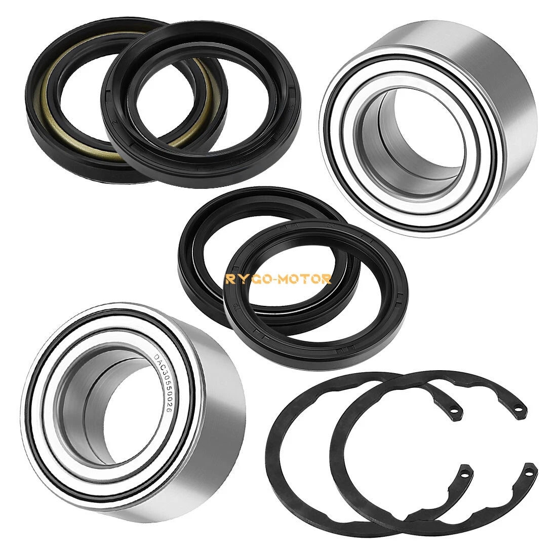 2pcs Front Wheel Bearing Kit for Kawasaki Bayou 300 400, Prairie 300 400