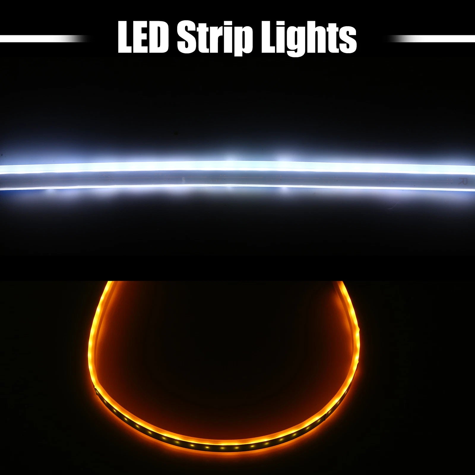 1 Pair LED Headlight Strip for Car (30cm) - Daytime Running Lights