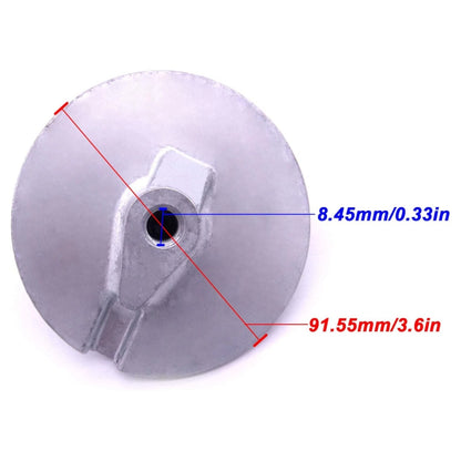 Zinc Anode Trim Tab for Yamaha Outboard 115-200 HP (6E5-45371-01-00)