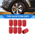 Tire Valve Stem Caps Replacement for Car SUV RV Wheel (10x17mm) 8 Pack