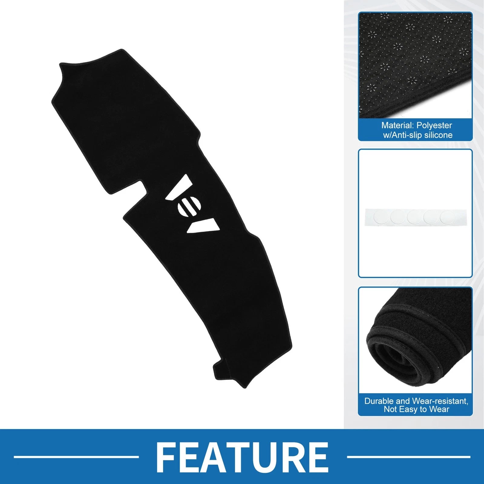 Dashboard Dash Cover Mat Sun Protector for BMW X5 (2023–2024) Black
