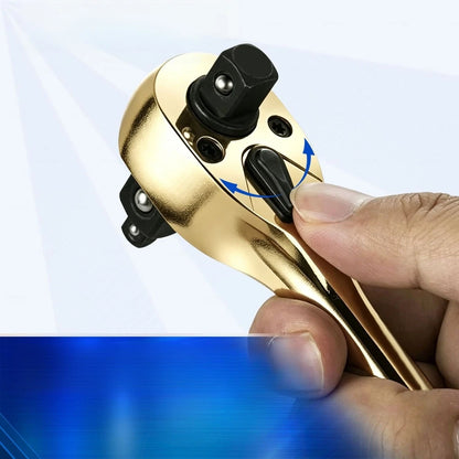 3 in 1 Reversible 72 Tooth Ratchet Wrench for Tight Space Vehicle Work