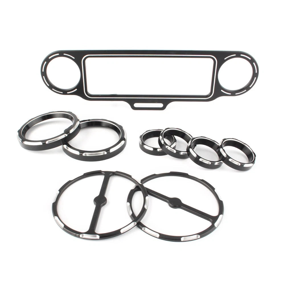 CNC Inner Fairing Trim Bezel Set for Harley Electra Glide, Street Glide (1996–2013)