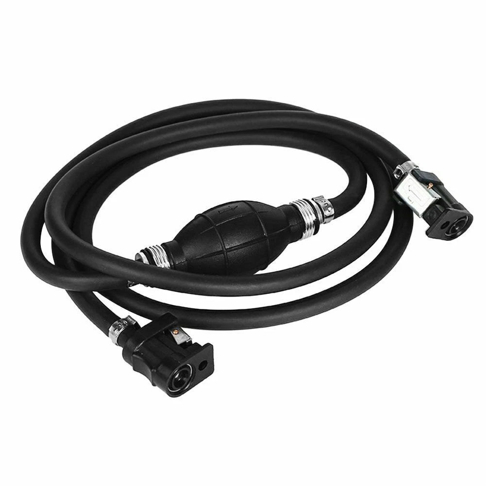 Fuel Gas Hose Line Assembly with Primer Bulb for Marine Outboard (8mm, 5/16")