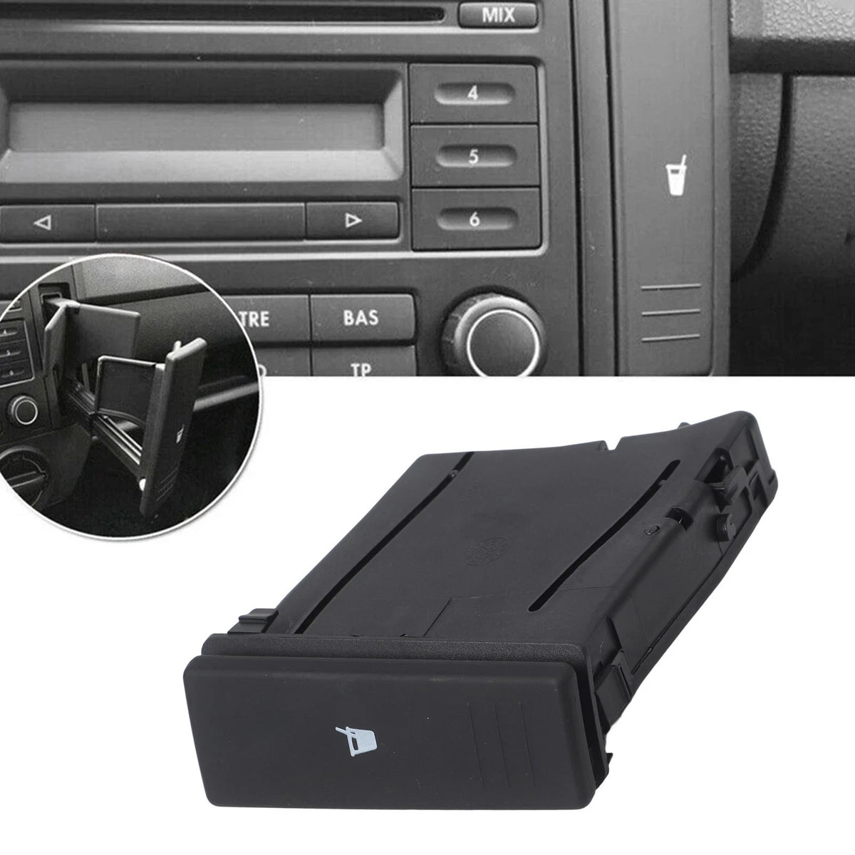 Center Console Cup Holder for VW 9N (2002–2010)