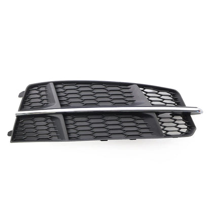 Right Front Bumper Lower Side Grille for Audi A6 C7 (2014–2018) Black Chrome