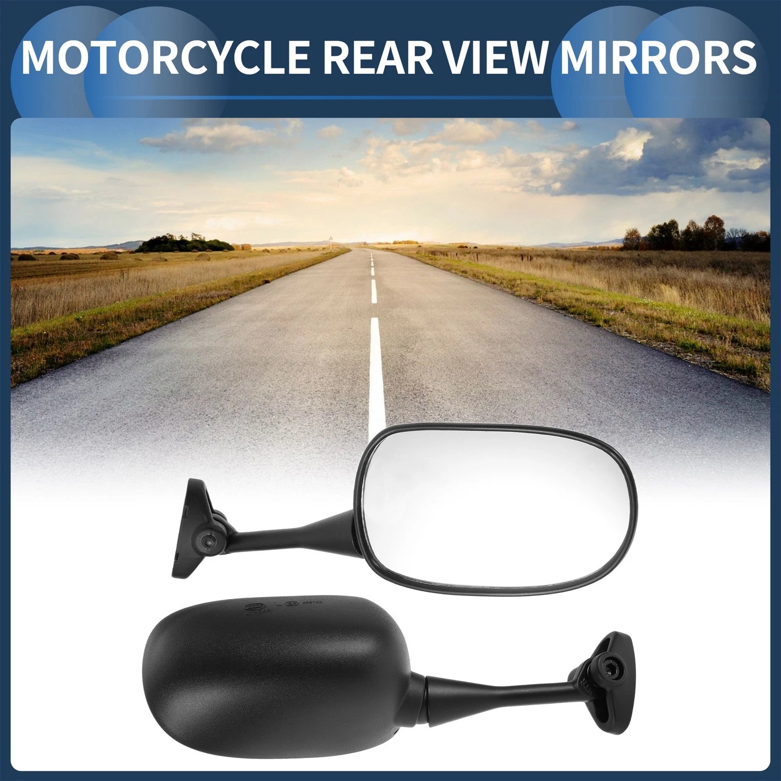 Set Motorcycle Rear View Mirrors Replacement for Honda CBR600RR (2003–2012)