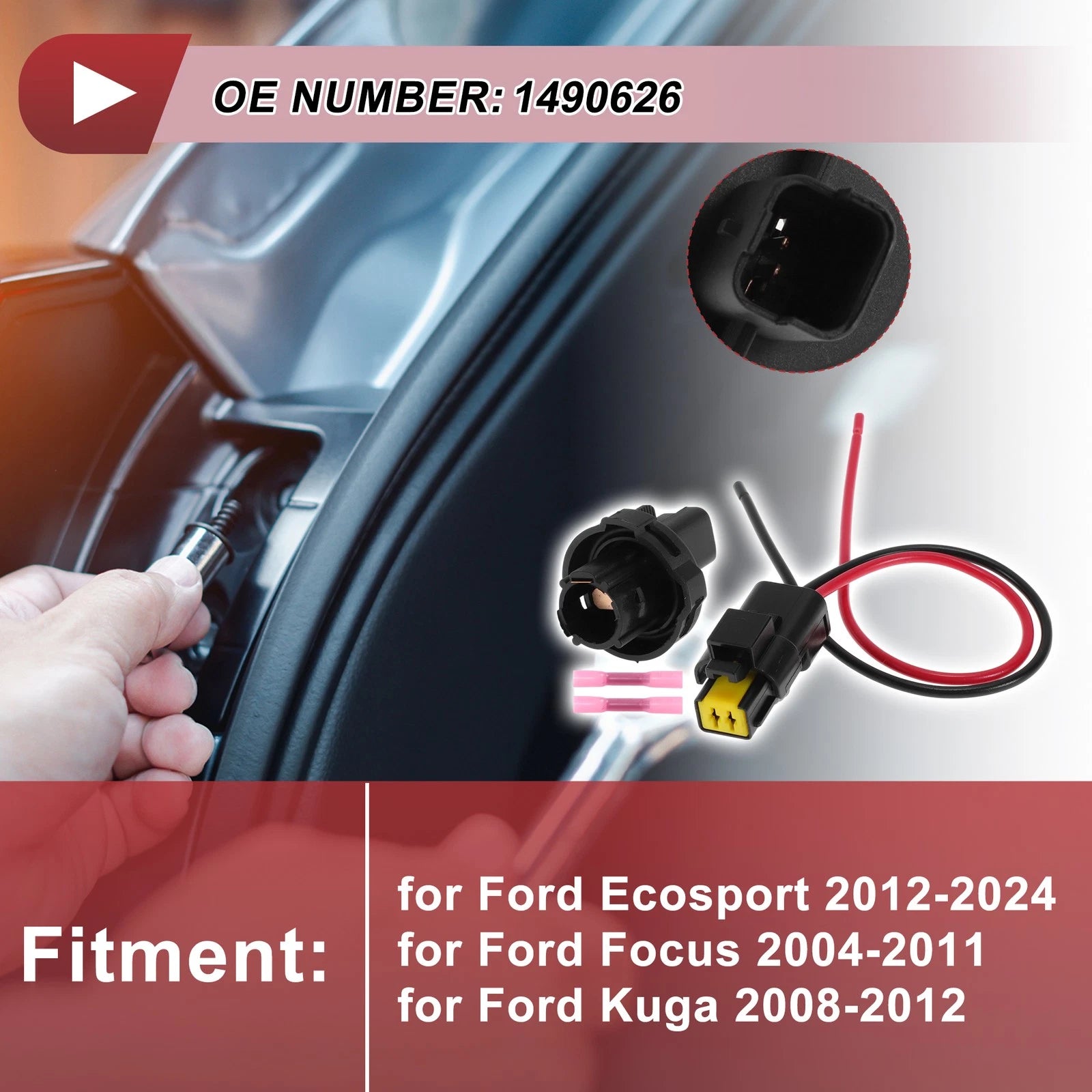 Glove Box Light Socket Wiring for Ford EcoSport (2012–2024)