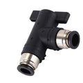 Tool Free Quick Connect L Shaped Ball Valve for Fast Installation and Removal