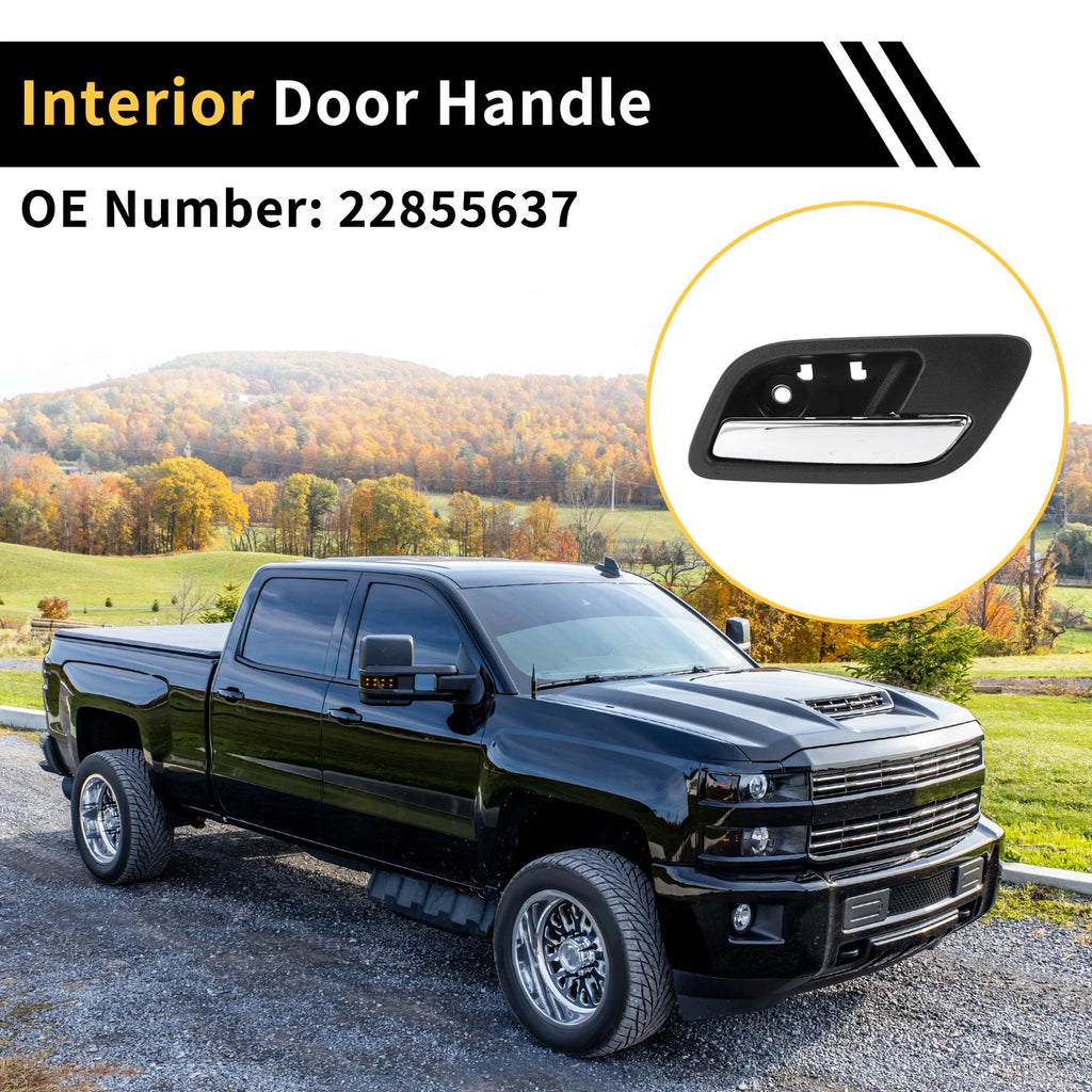 Rear Right Interior Door Handle Replacement for Chevrolet Silverado 2500HD (2011–2019)