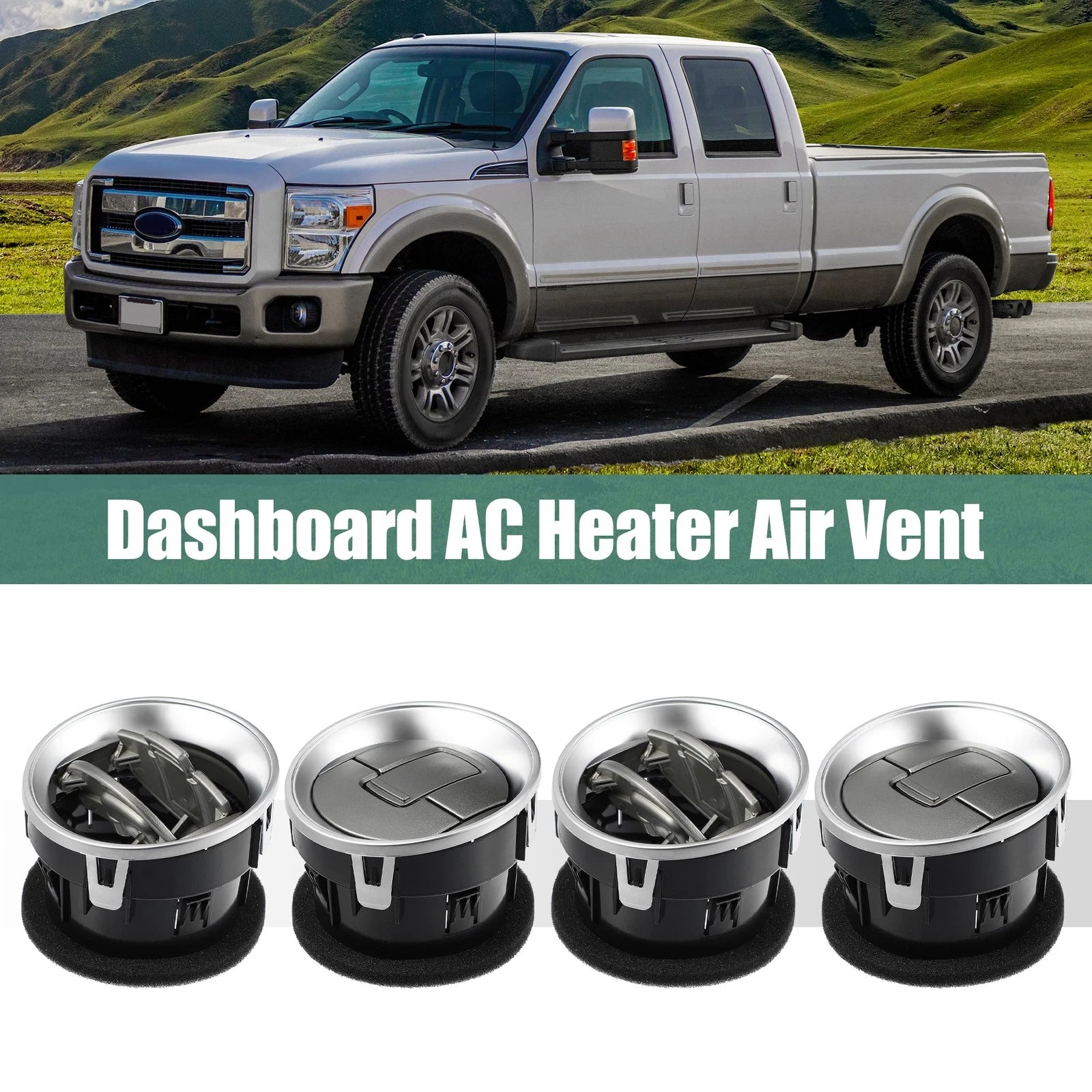 4 Pcs Front Dashboard Air Vent Heater for Ford F-150 (2012–2014)
