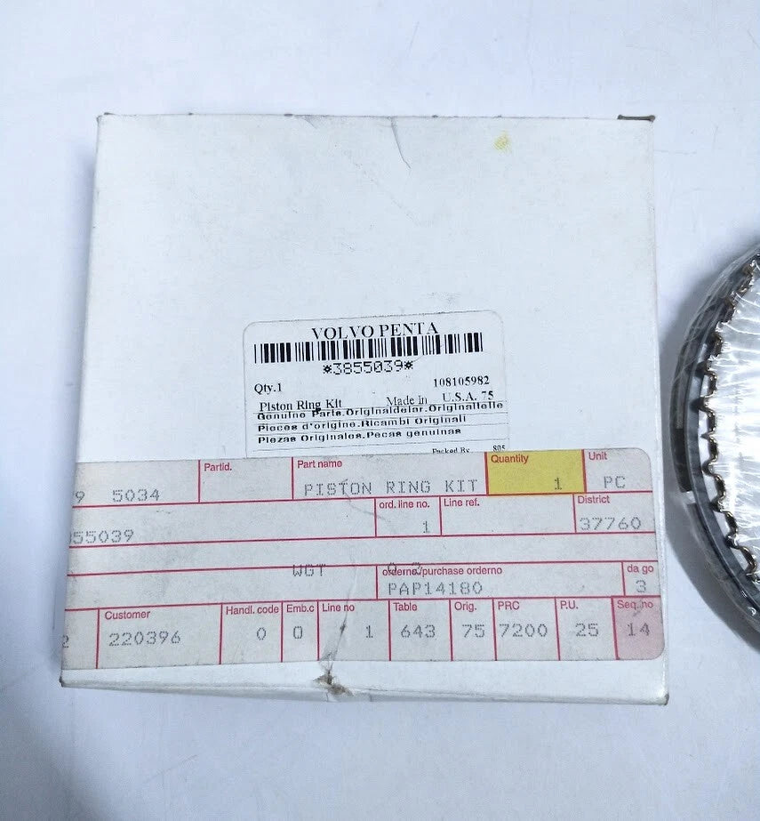 Piston Ring Kit for Volvo Penta (3855039)