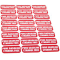 Set of 24 Durable Fuel Labels for Ethanol Free (1x2 inch)