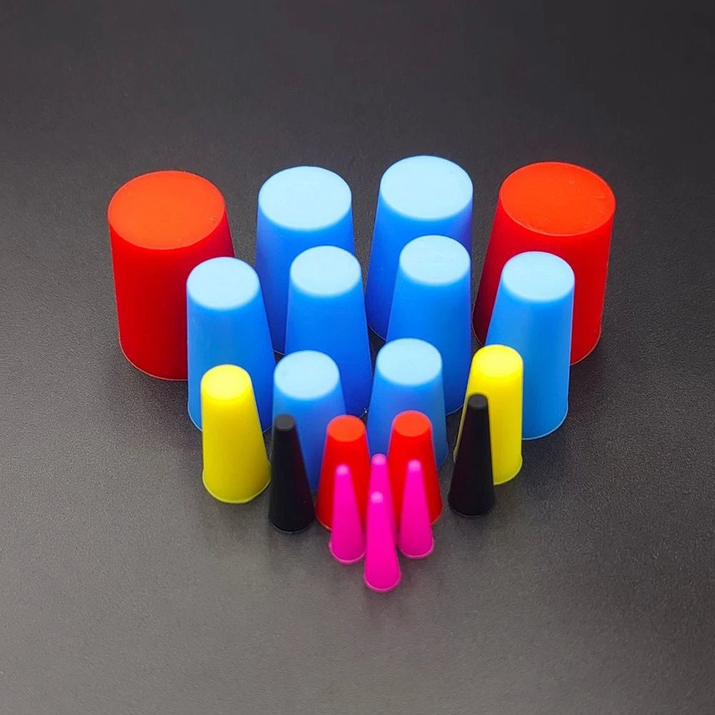 Complete Set of 100 Conical Silicone Stoppers for Painting and Anodizing
