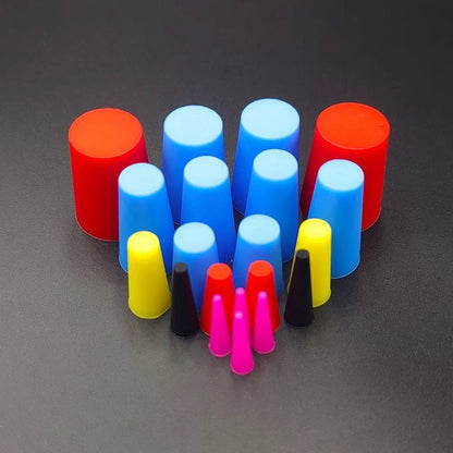 Complete Set of 100 Conical Silicone Stoppers for Painting and Anodizing