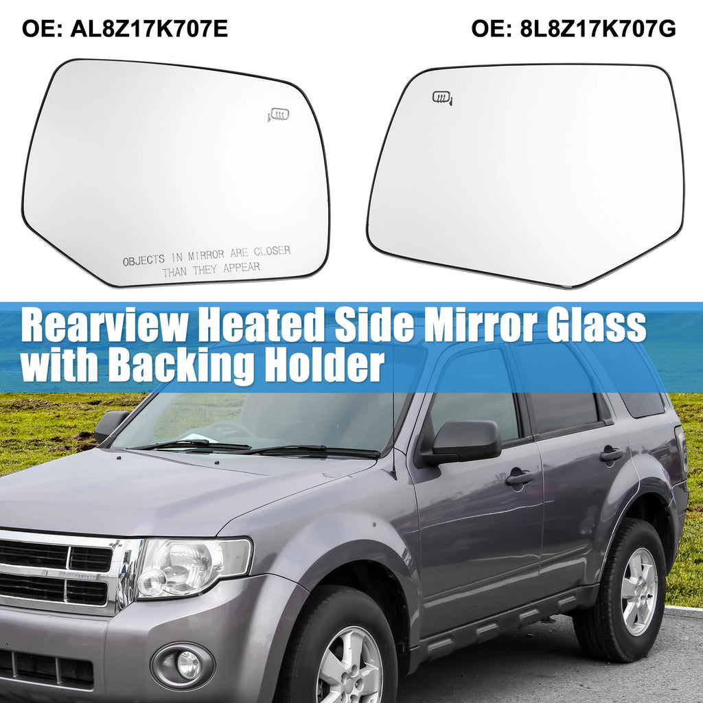 2X Heated Side Mirror Glass for Ford Escape (2008–2012)