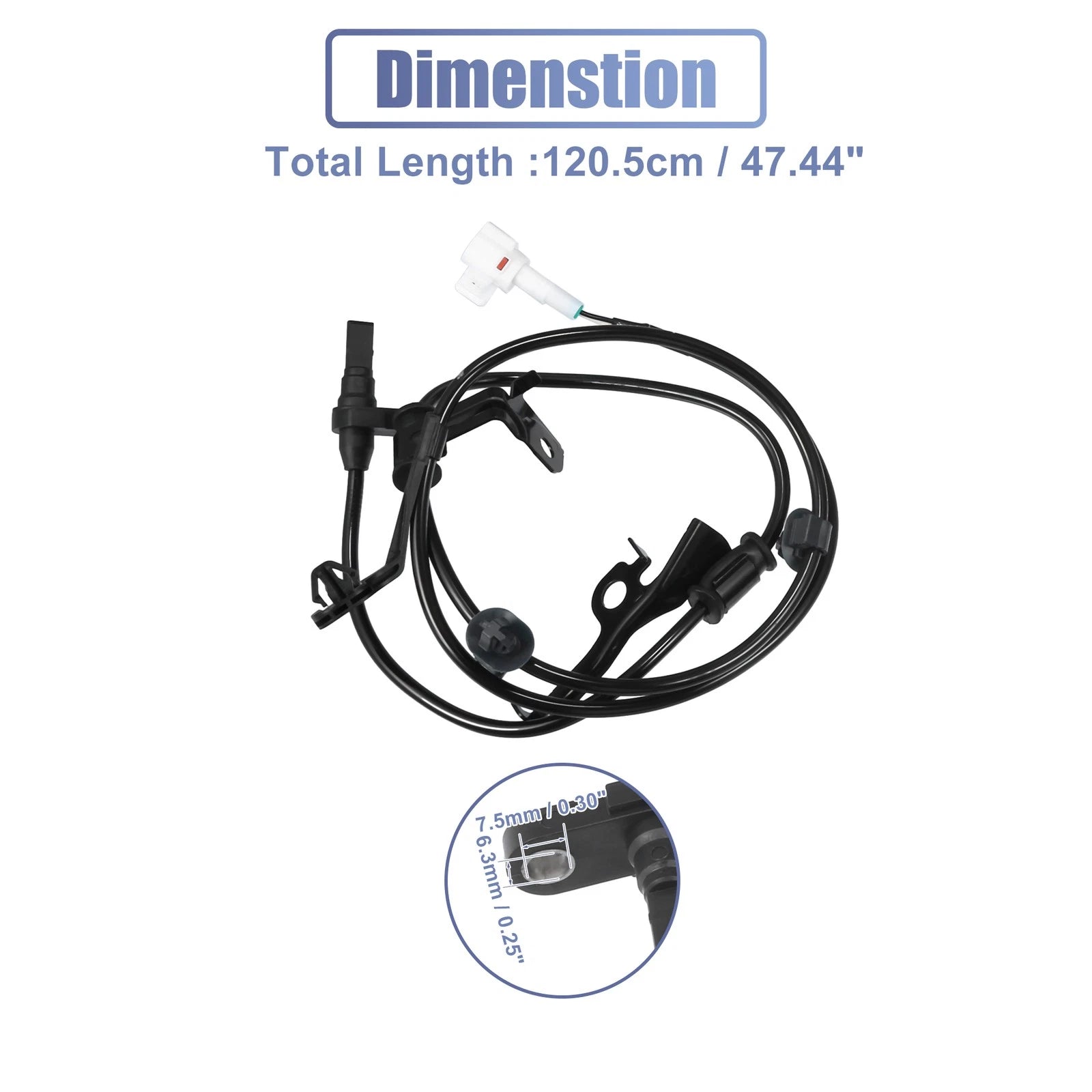 ABS Wheel Speed Sensor Front Left Right Replacement for Toyota Yaris (2007–2011)
