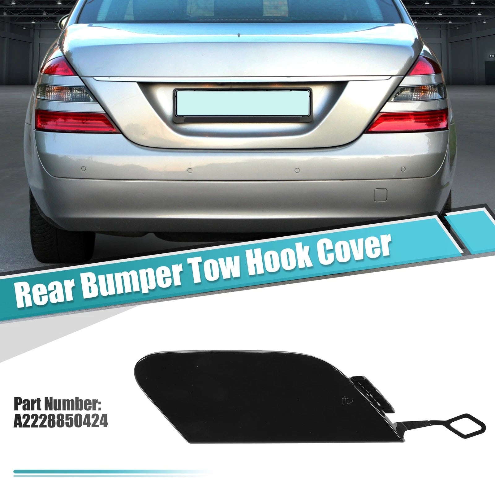 Rear Bumper Tow Hook Cover Replacement for Mercedes-Benz S550 (2014–2017)