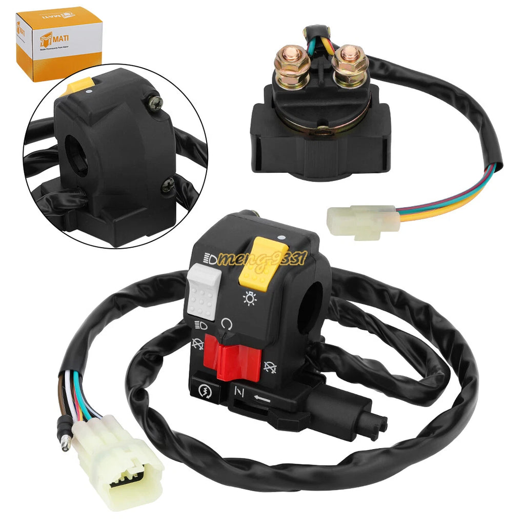 Handlebar Switch & Starter Relay for Honda TRX450FM TRX450S (1998–2004)