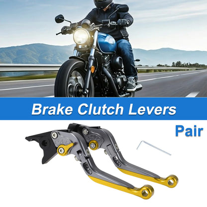 Adjustable Brake Clutch Levers for Yamaha YZF R1 (2000–2023) Titanium Gold Tone