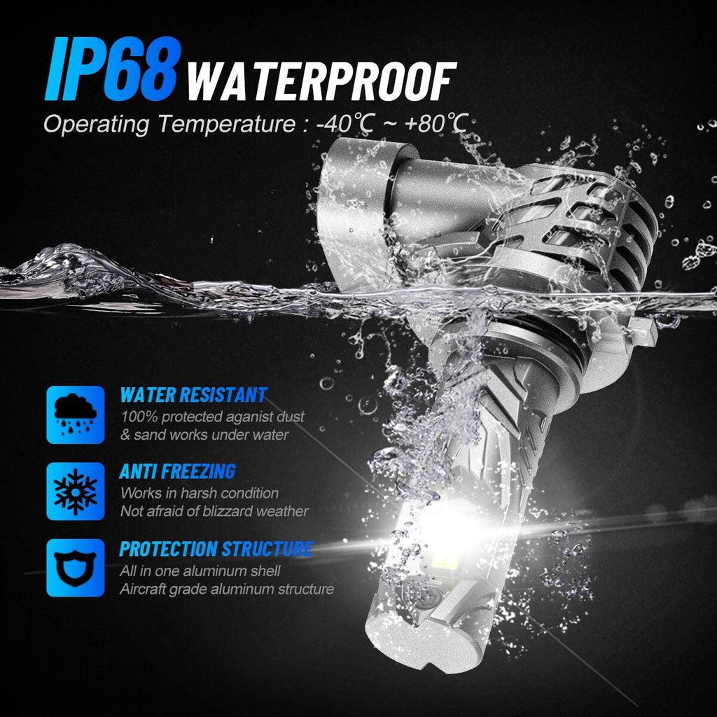 2X 9005 LED Headlight Bulbs for