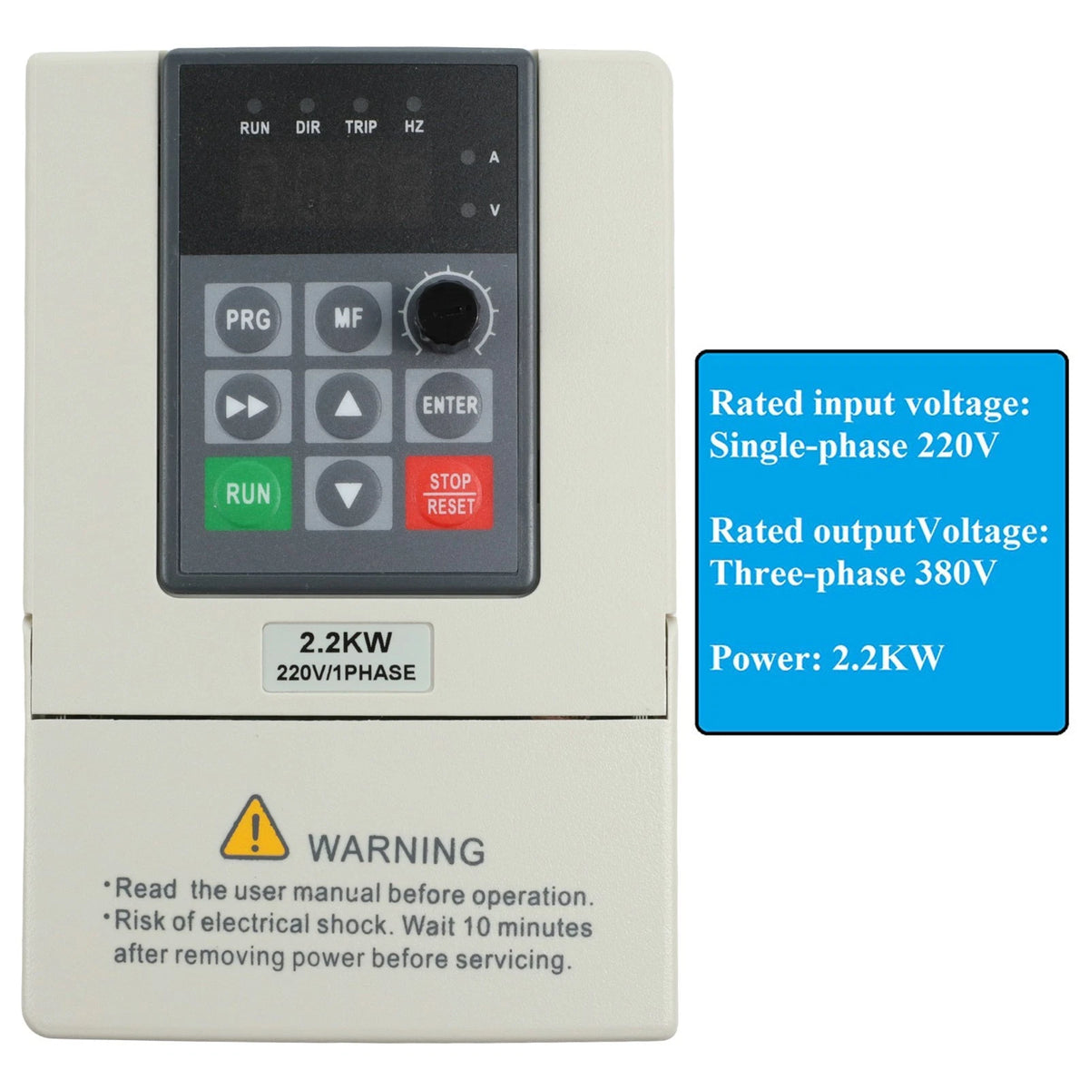 2KW Variable Frequency Drive for Industrial Usage (220V Input)