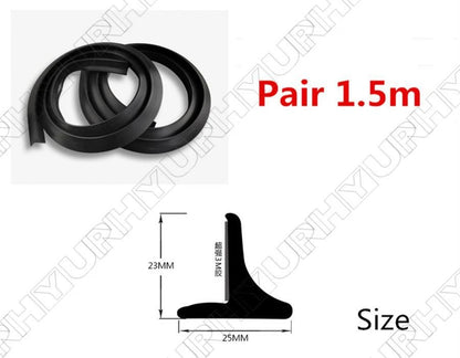 2Pcs Fender Flare Wheel Eyebrow Protector Trim for Universal Fit (AU Stock)