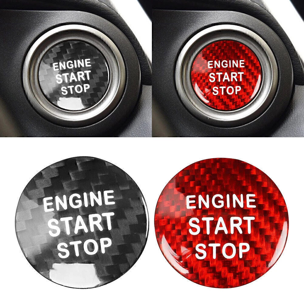 Carbon Fiber Engine Start Stop Button Cover for Lexus IS250 IS350 (2006–2013)
