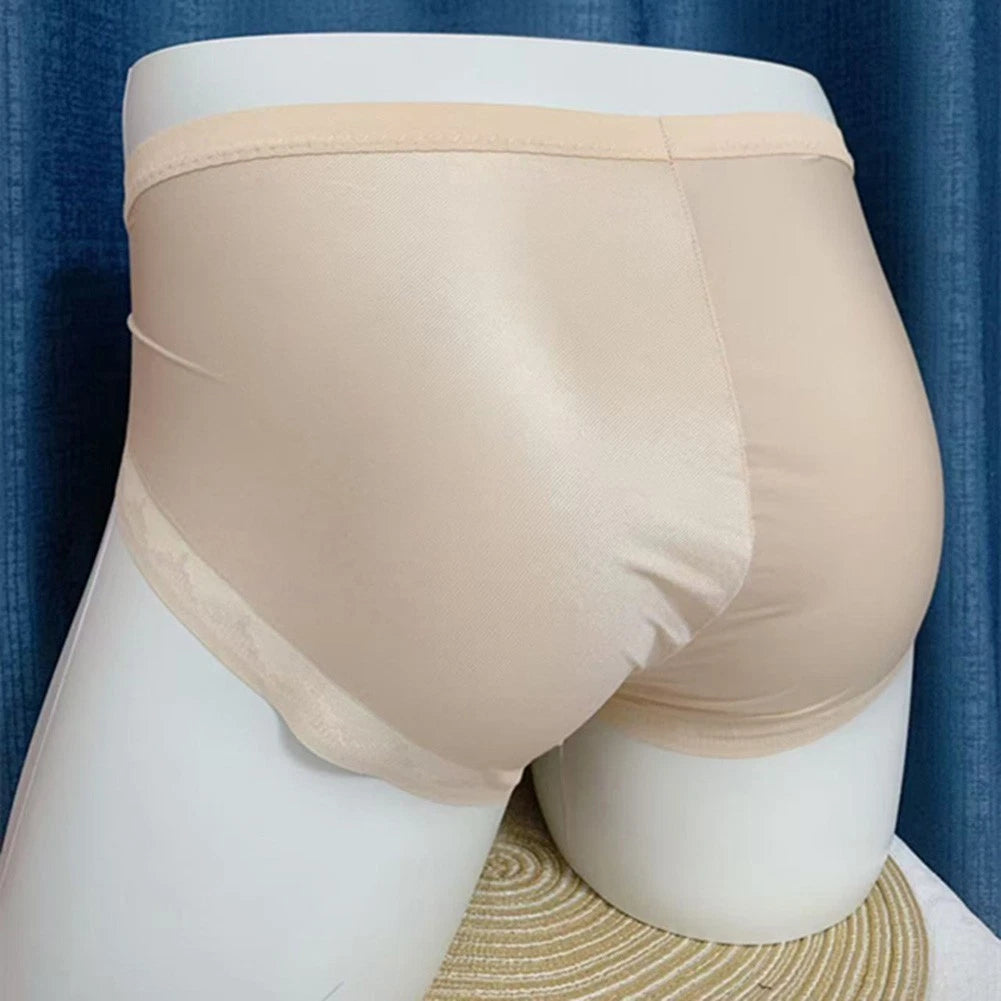 2X Seamless Breathable Underpants for Men - Lace Briefs with Pouch Feature